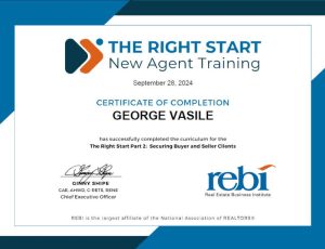 Diplomă TRS – The Right Start emisă de REBI și NAR modulul 2